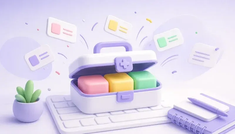Mac-menubalk met een tijdgebokte werkdag naast vastleg- en focushulpmiddelen gekozen voor een ADHD-workflow